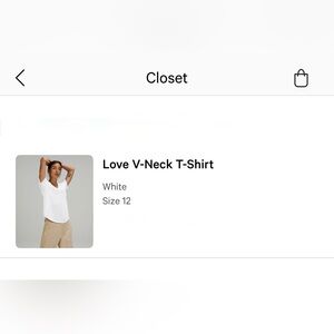 Lululemon Athletica White Short Sleeve Tee